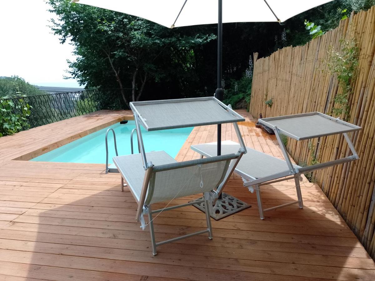 陶尔米纳Flat With Panoramic Terrace And Private Pool Mt5X3公寓 外观 照片